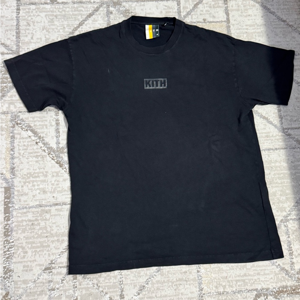 Kith Black Short Sleeve Tee Minimalist Design